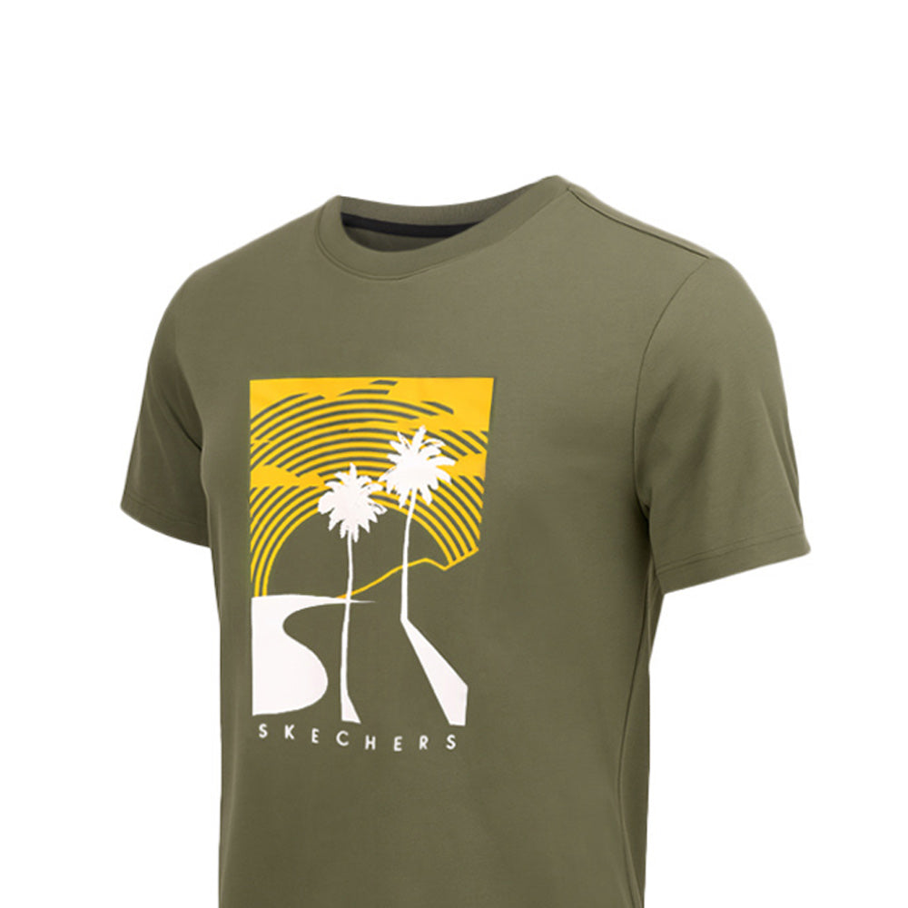 SKECHERS Short Sleeve เสื้อยืดผู้ชาย