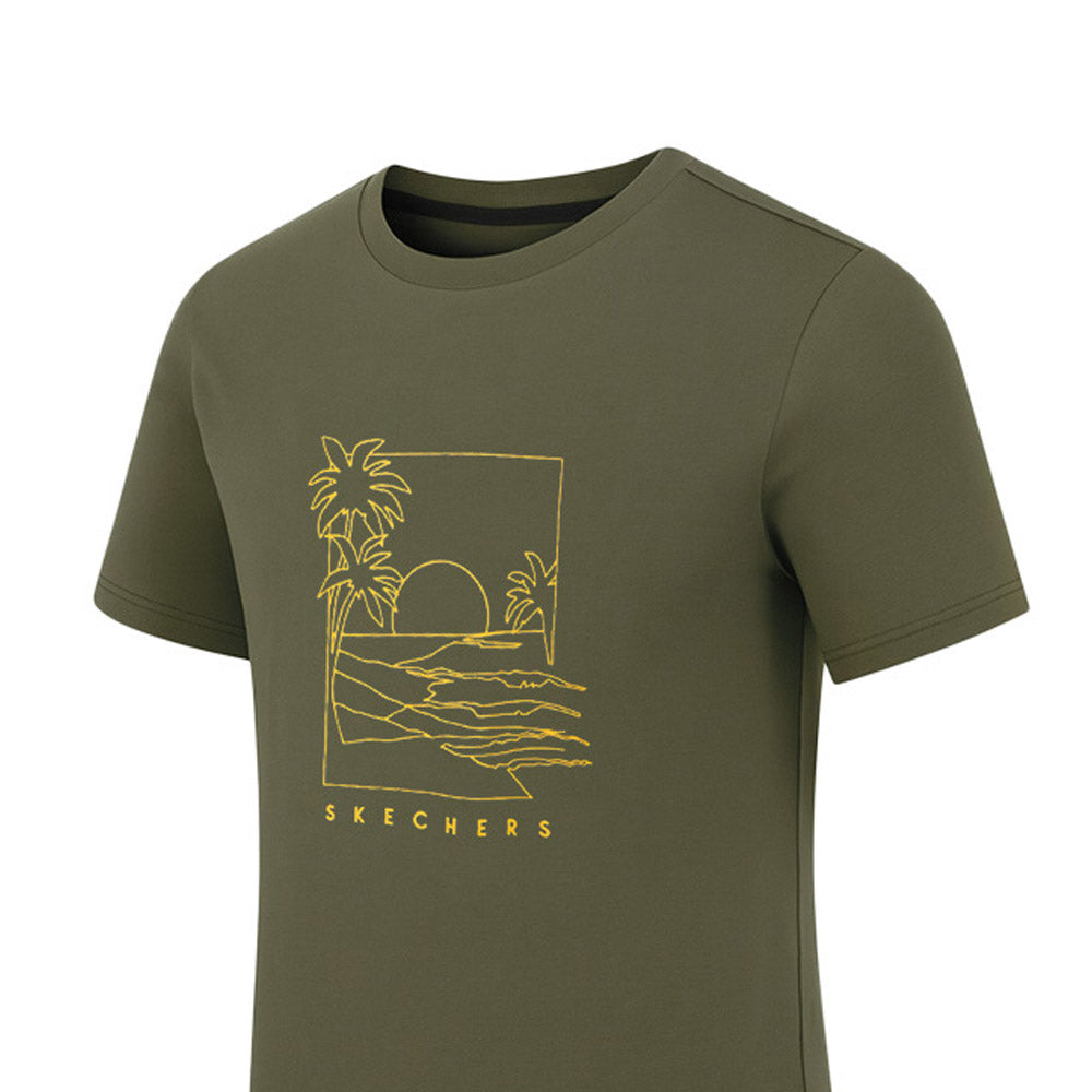 SKECHERS Short Sleeve เสื้อยืดผู้ชาย
