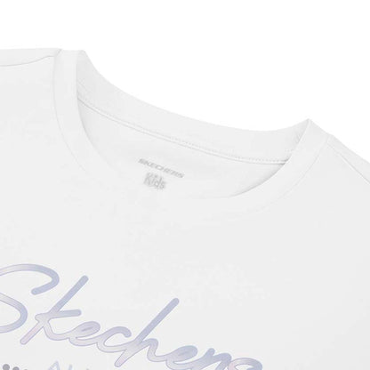 SKECHERS Studio Dance Club: Performance Short Sleeve Girls T-Shirt - Supersports Thailand