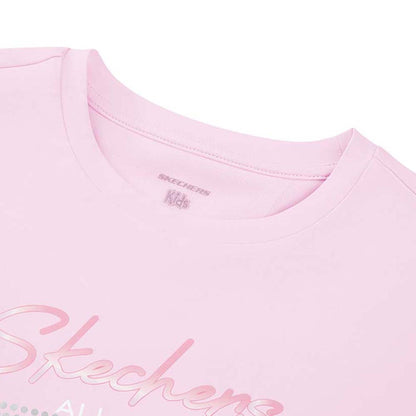 SKECHERS Studio Dance Club: Performance Short Sleeve Girls T-Shirt - Supersports Thailand