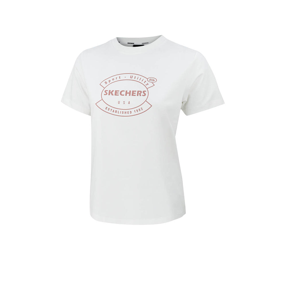 SKECHERS Knit SL324W613-0074 Women's Lifestyle T-Shirt - Supersports Thailand