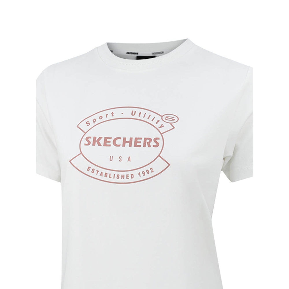 SKECHERS Knit SL324W613-0074 Women's Lifestyle T-Shirt - Supersports Thailand
