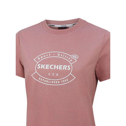 SKECHERS Knit SL324W613-ROS1 เสื้อยืดลำลองผู้หญิง