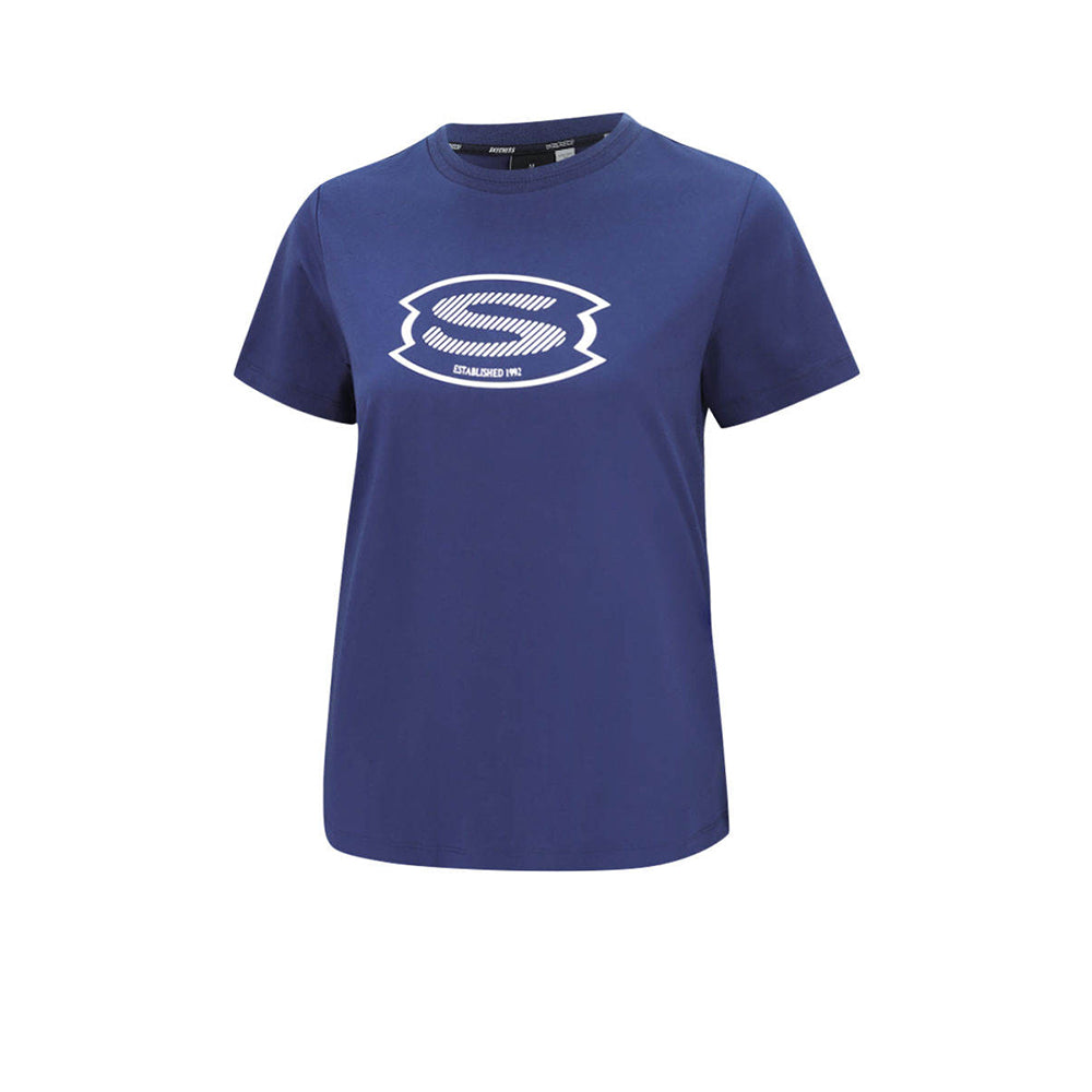 SKECHERS Knit SL324W615-NV02 เสื้อยืดลำลองผู้หญิง