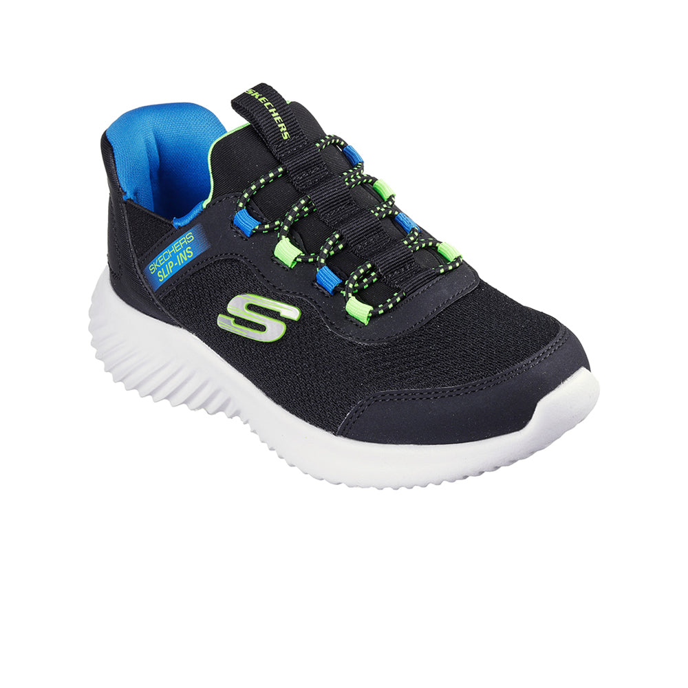 SKECHERS Slip-ins®: Bounder - Brisk-Burst รองเท้าลำลองเด็กผู้ชาย Supersports Thailand