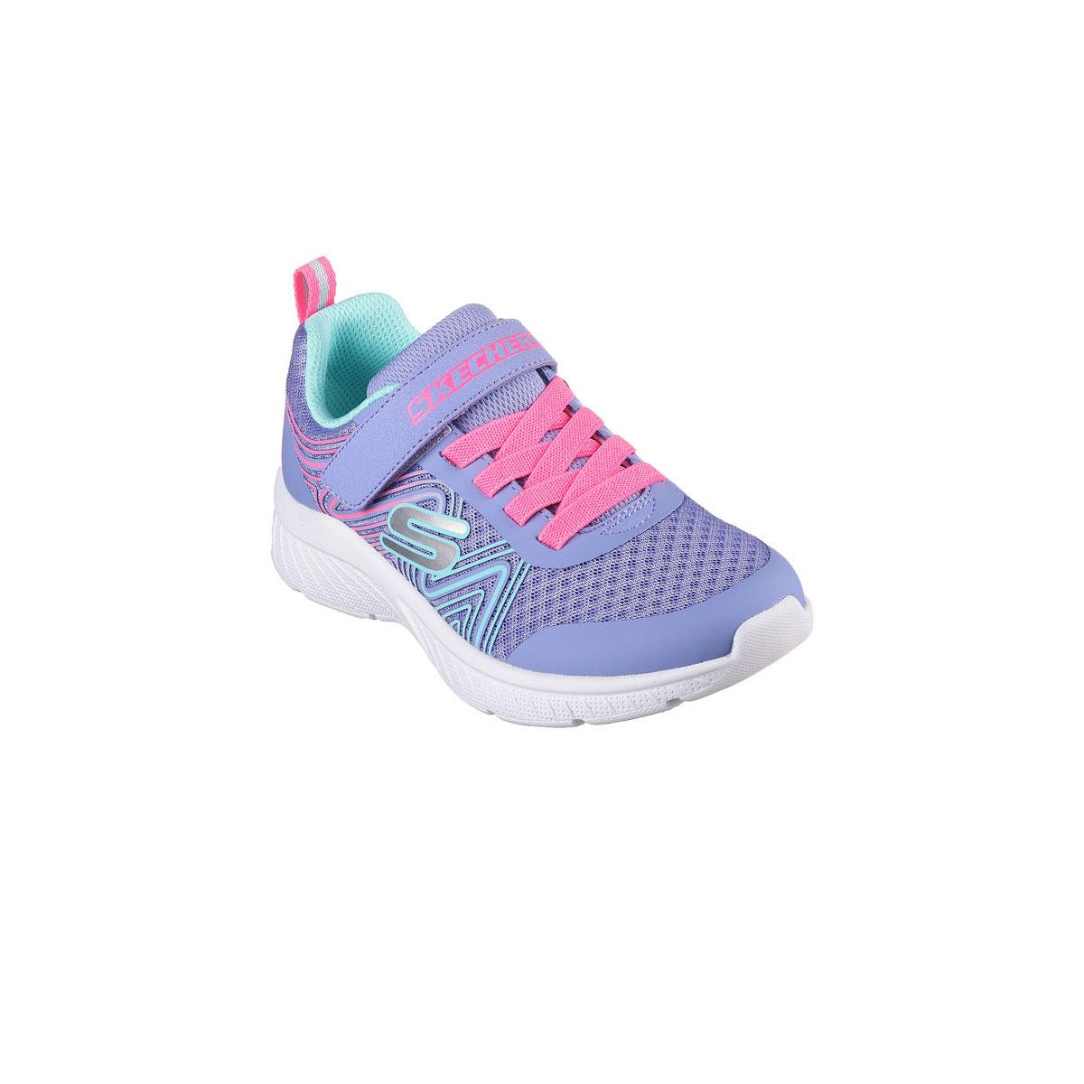SKECHERS Microspec Plus - Swirl Sweet รองเท้าลำลองเด็กผู้หญิง Supersports Thailand