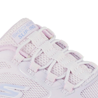 SKECHERS Hands Free Slip-ins: GO RUN Consistent 2.0 - Quick Burst รองเท้าลำลองเด็กผู้หญิง