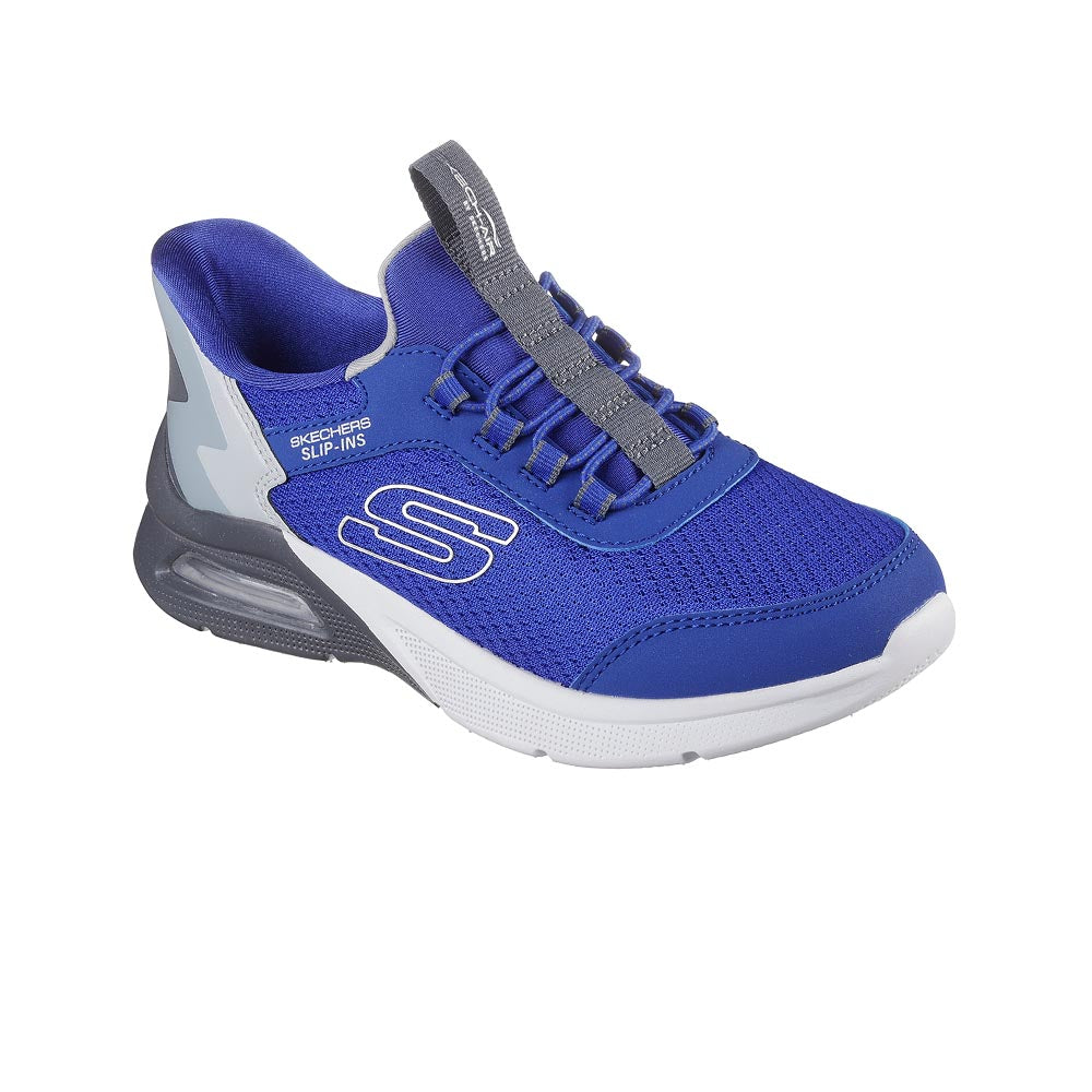 SKECHERS Hands Free Slip-ins®: Microspec Max - Brisk-Stripe Boys Lifestyle Shoes - Supersports Thailand Supersports Thailand