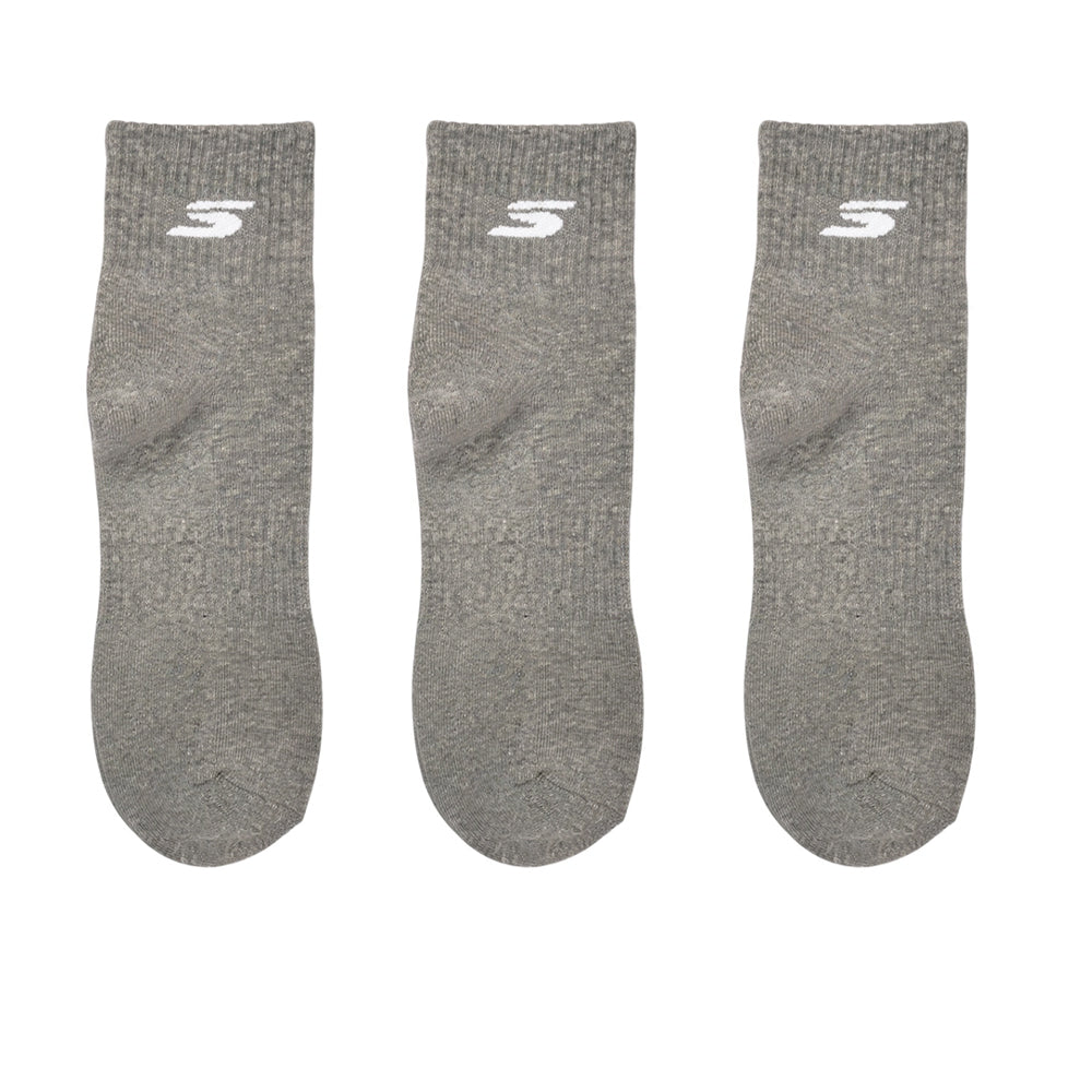 SKECHERS Quarter Sock Unisex Socks (3 Pairs) - Supersports Thailand