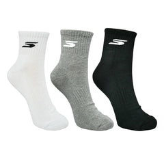 SKECHERS Quarter Sock Unisex Socks (3 Pairs) - Supersports Thailand