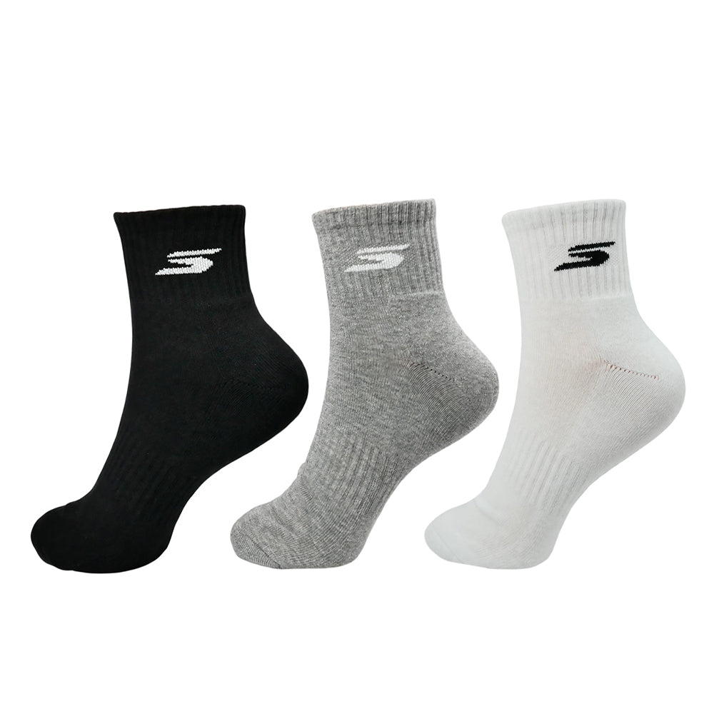SKECHERS Quarter Sock Unisex Socks (3 Pairs) - Supersports Thailand Supersports Thailand