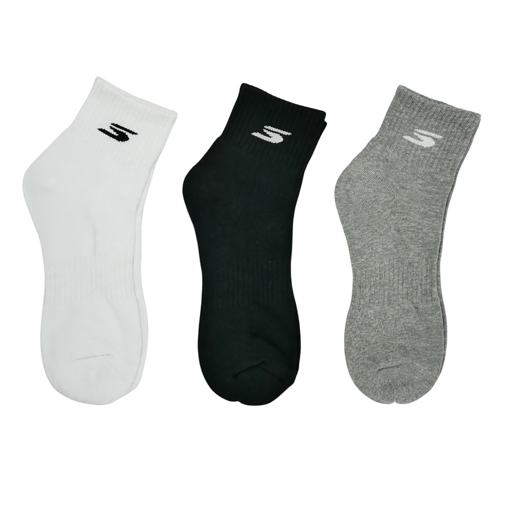 SKECHERS Quarter Sock Unisex Socks (3 Pairs) - Supersports Thailand
