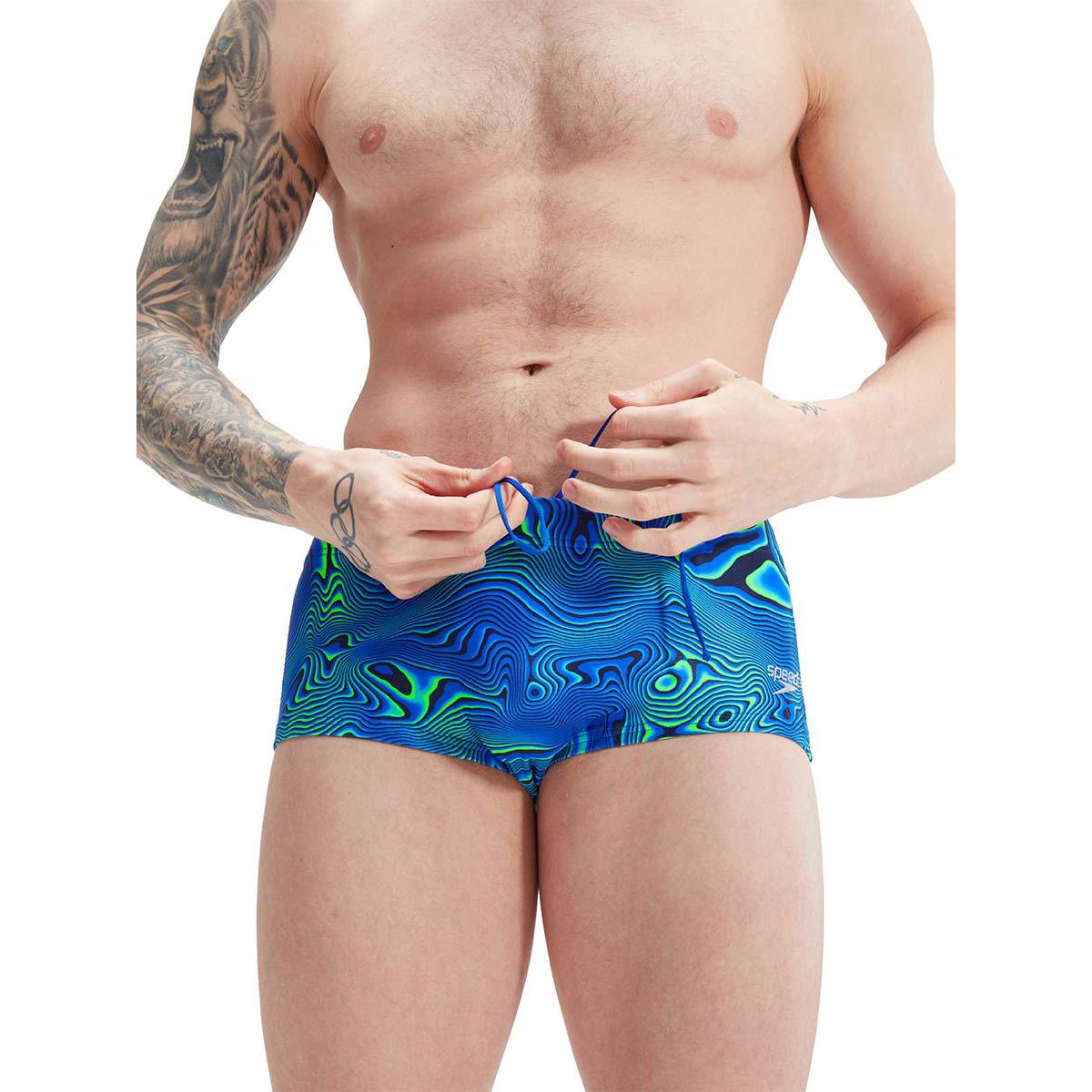 SPEEDO 17cm Club Training Allover Digital Men's Swim Shorts - Supersports Thailand