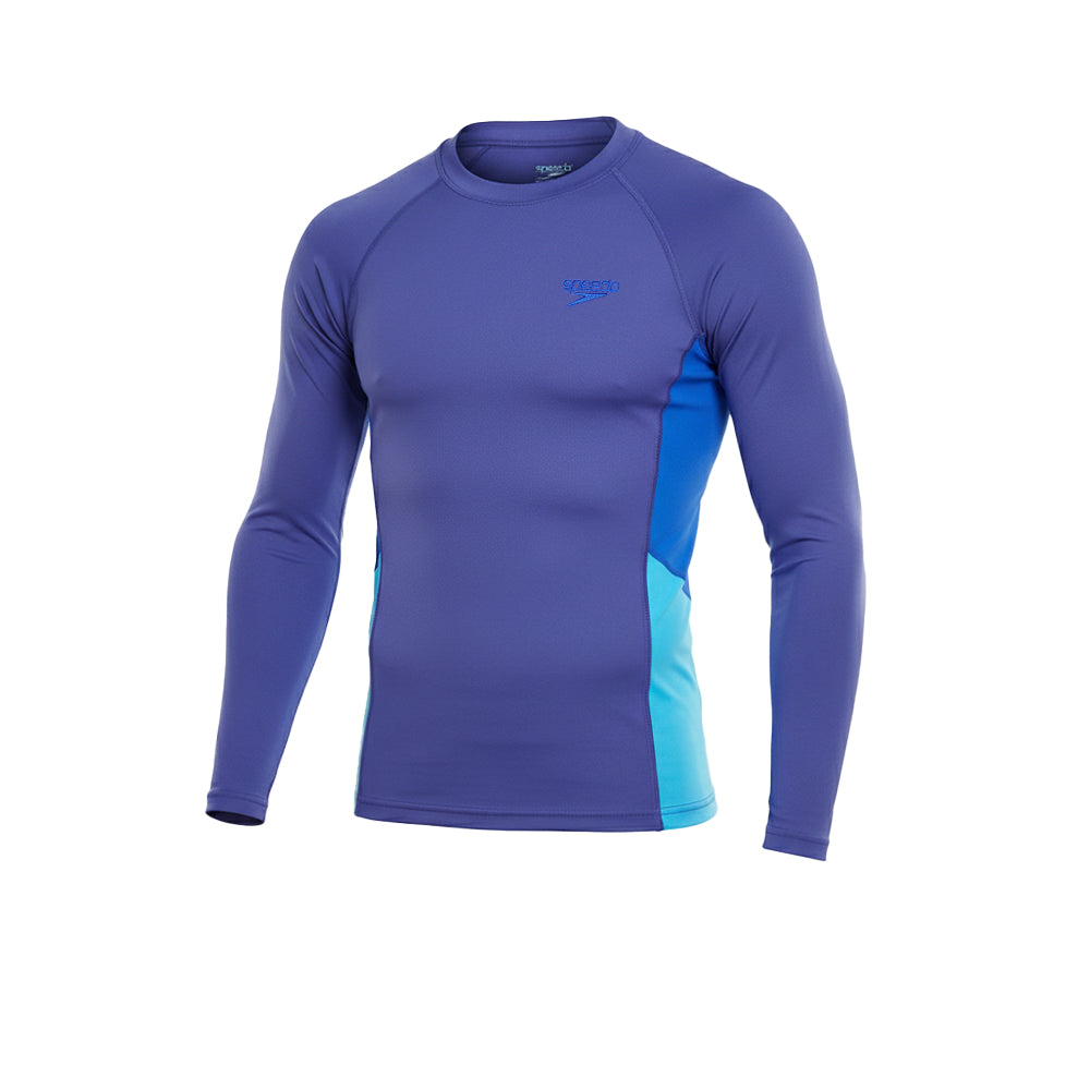 SPEEDO Endurance+ Long Sleeve Colourblock Men's Rashguard - Supersports Thailand