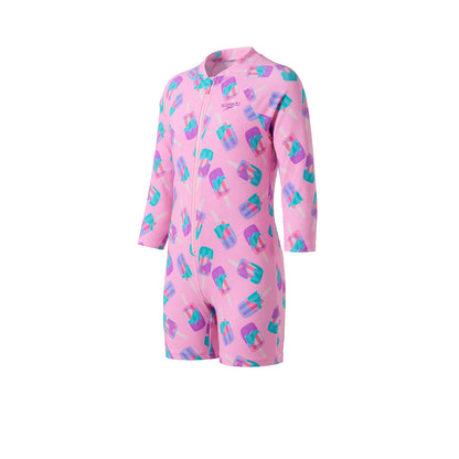 SPEEDO Printed Long Sleeve Girls Swimsuit - Supersports Thailand