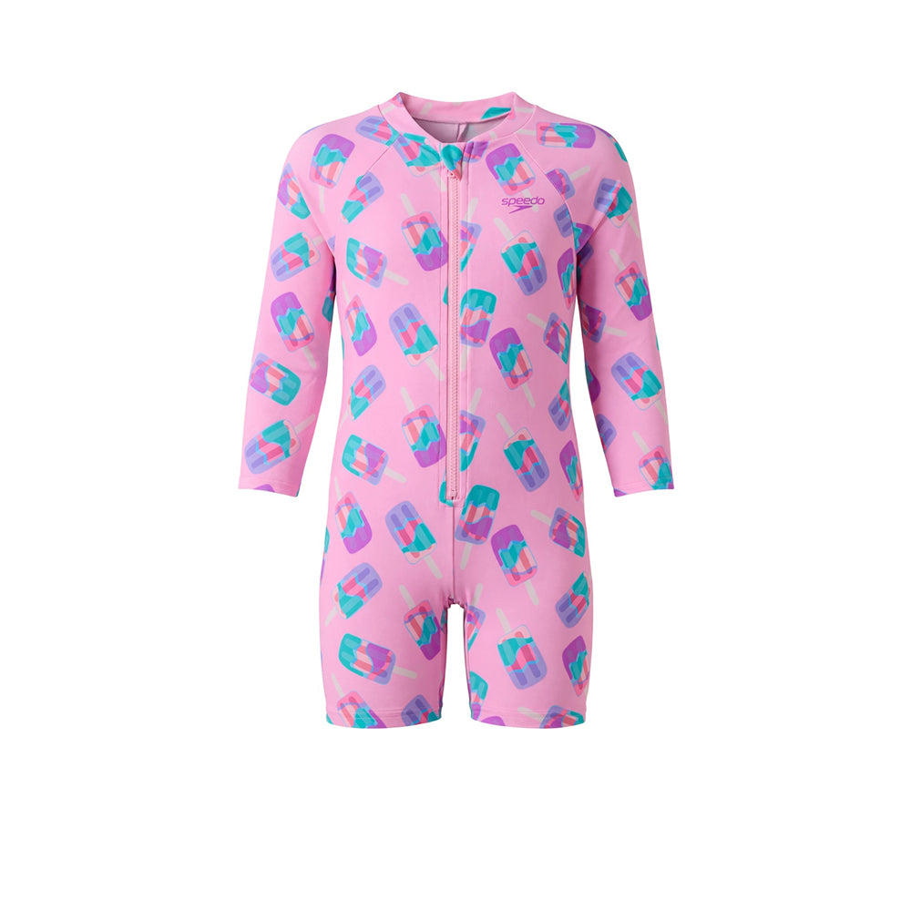 SPEEDO Printed Long Sleeve Girls Swimsuit - Supersports Thailand