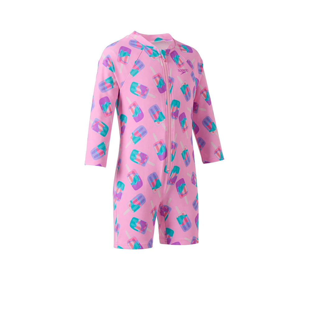 SPEEDO Printed Long Sleeve Girls Swimsuit - Supersports Thailand Supersports Thailand