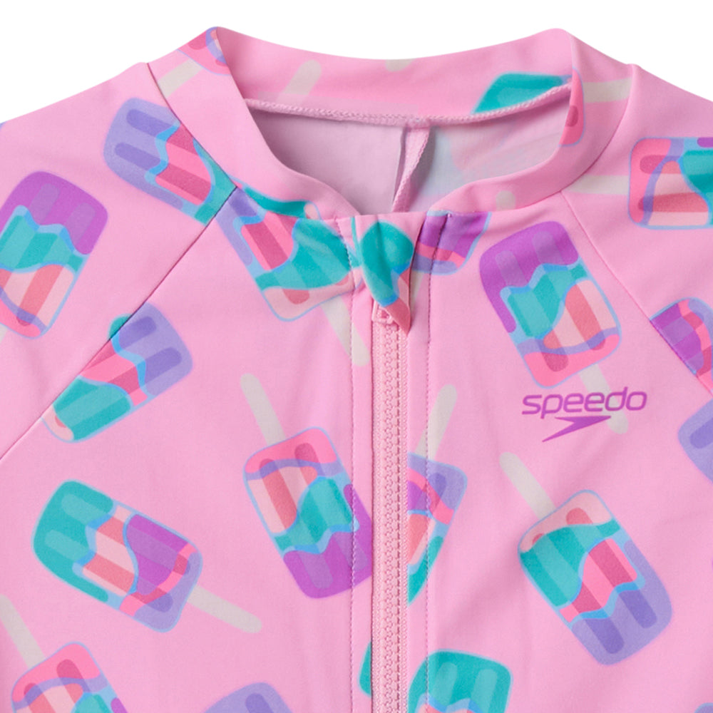 SPEEDO Printed Long Sleeve Girls Swimsuit - Supersports Thailand Supersports Thailand