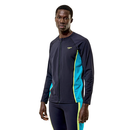 SPEEDO Hyperboom Splice Long Sleeve Zip Men's Rashguard - Supersports Thailand