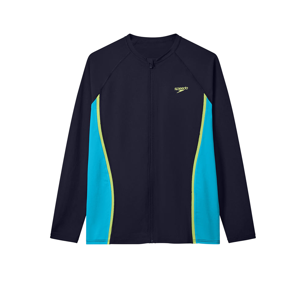 SPEEDO Hyperboom Splice Long Sleeve Zip Men's Rashguard - Supersports Thailand Supersports Thailand