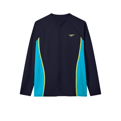 SPEEDO Hyperboom Splice Long Sleeve Zip Men's Rashguard - Supersports Thailand