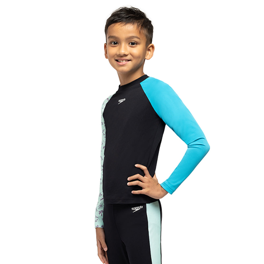 SPEEDO Splash & Learn 2.0 Long Sleeve Boys Rashguard - Supersports Thailand Supersports Thailand