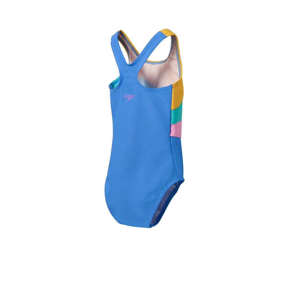 SPEEDO Printed Radiating Splice Girls Swimsuit - Supersports Thailand