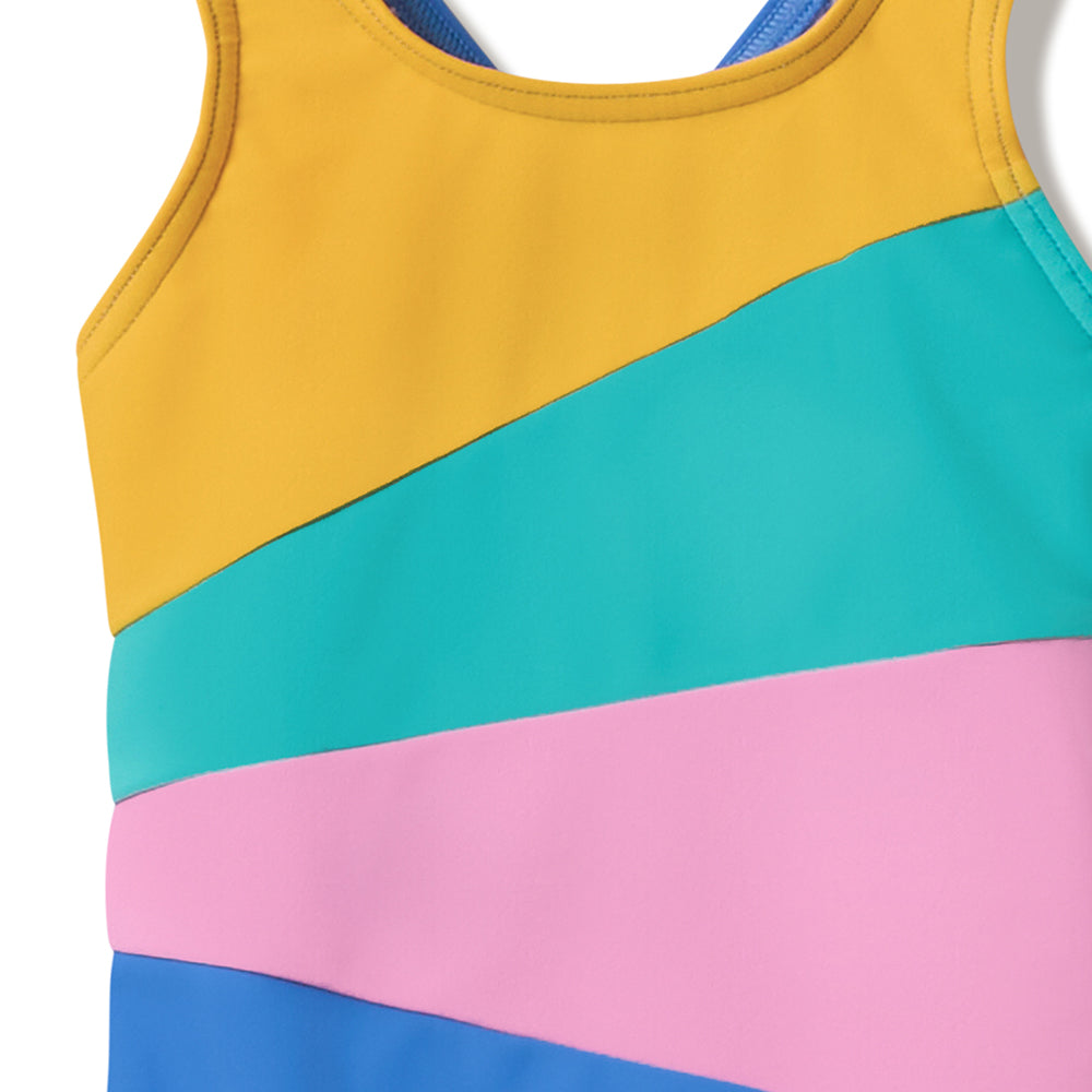 SPEEDO Printed Radiating Splice Girls Swimsuit - Supersports Thailand