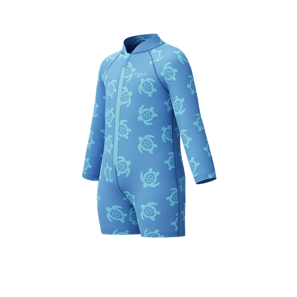 SPEEDO Printed Long Sleeve Zip Boys Swimsuit - Supersports Thailand