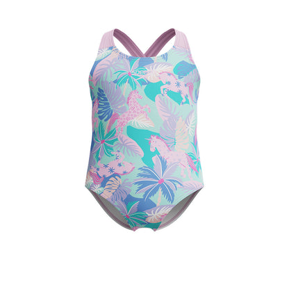 SPEEDO Print Cross Back Girls Swimsuit - Supersports Thailand