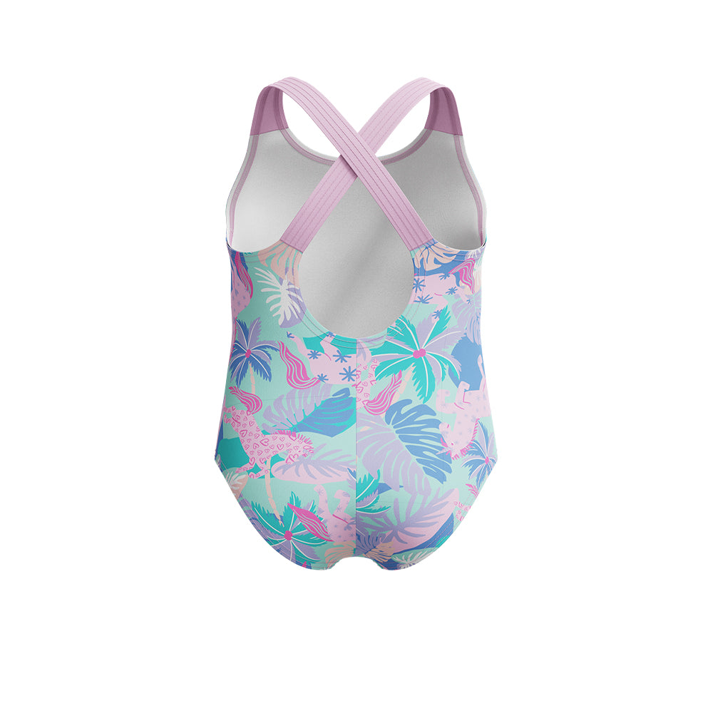 SPEEDO Print Cross Back Girls Swimsuit - Supersports Thailand