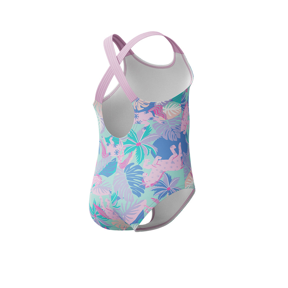 SPEEDO Print Cross Back Girls Swimsuit - Supersports Thailand