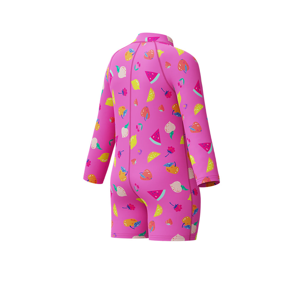 SPEEDO Printed Long Sleeve Zip Girls Swimsuit - Supersports Thailand Supersports Thailand