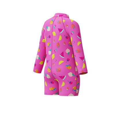SPEEDO Printed Long Sleeve Zip Girls Swimsuit - Supersports Thailand