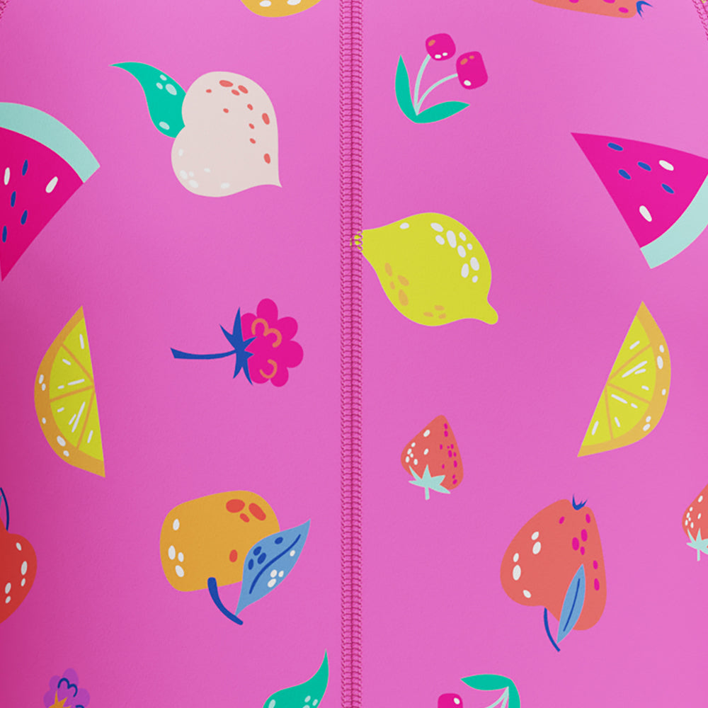 SPEEDO Printed Long Sleeve Zip Girls Swimsuit - Supersports Thailand Supersports Thailand