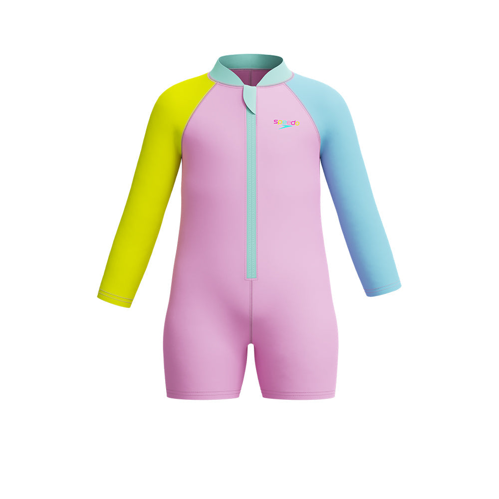 SPEEDO Long Sleeve Zip Girls Swimsuit - Supersports Thailand Supersports Thailand