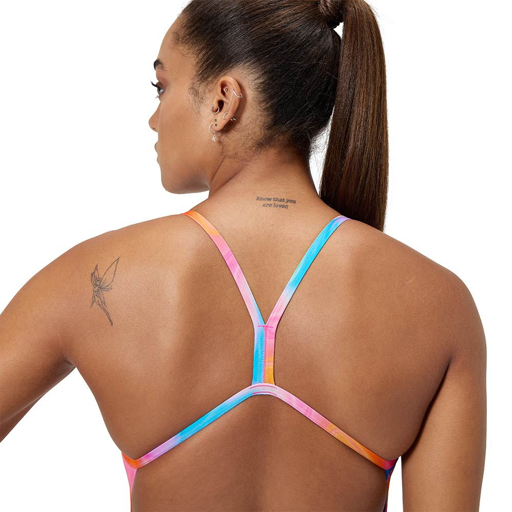 SPEEDO Printed V-Back Women's Swimsuit - Supersports Thailand Supersports Thailand