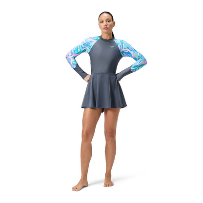 SPEEDO Printed Long Sleeve Dress ชุดว่ายน้ำผู้หญิง
