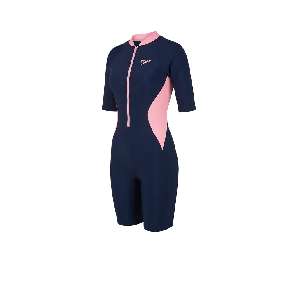 SPEEDO Zip Front Short Sleeve Women's Swimsuit - Supersports Thailand Supersports Thailand