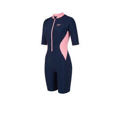 SPEEDO Zip Front Short Sleeve Women's Swimsuit - Supersports Thailand