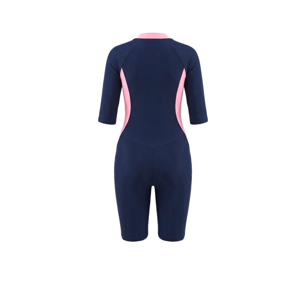 SPEEDO Zip Front Short Sleeve Women's Swimsuit - Supersports Thailand Supersports Thailand