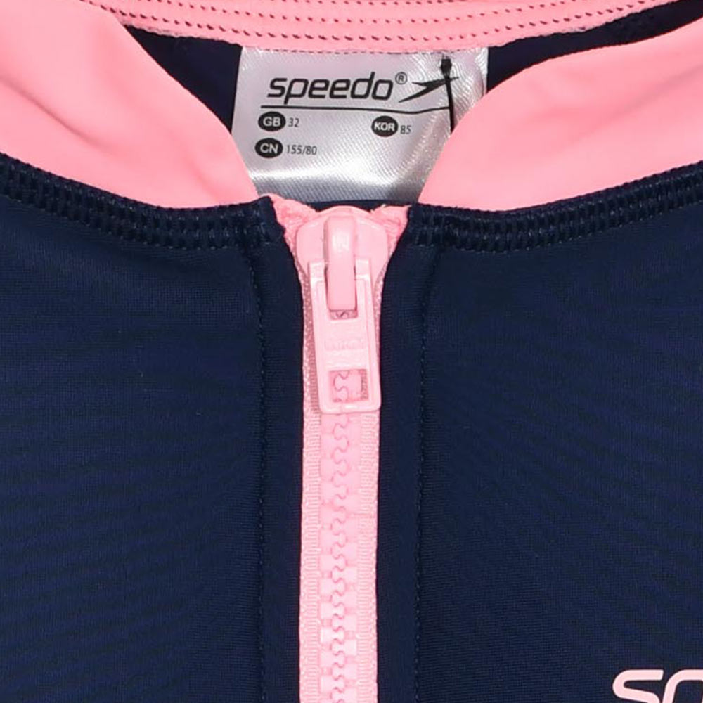 SPEEDO Zip Front Short Sleeve Women's Swimsuit - Supersports Thailand