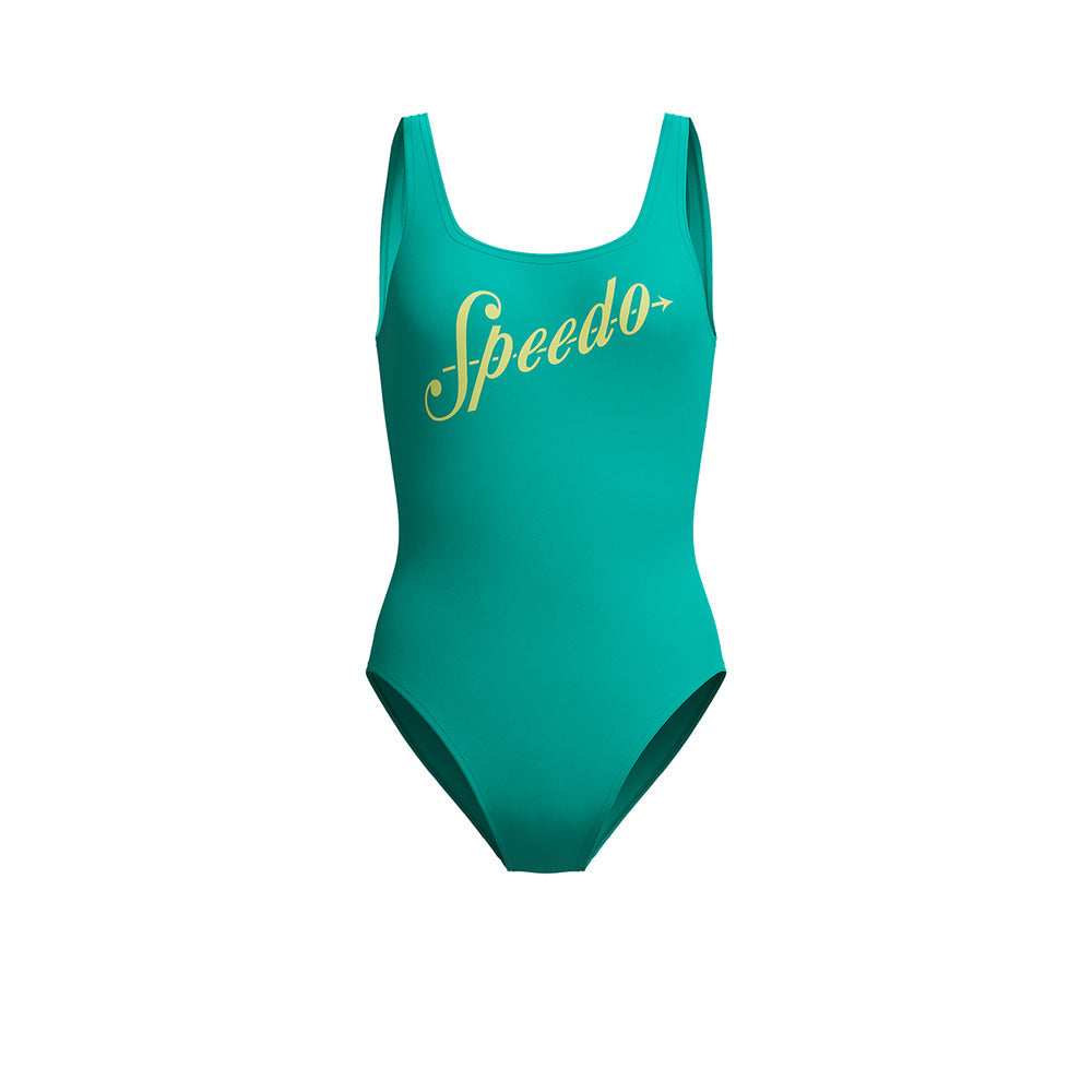 SPEEDO Logo Square Back Women's Swimsuit - Supersports Thailand