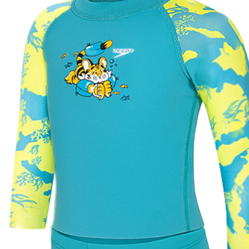 SPEEDO Neo Long Sleeve Rash Top & Pants Boys Swimsuit