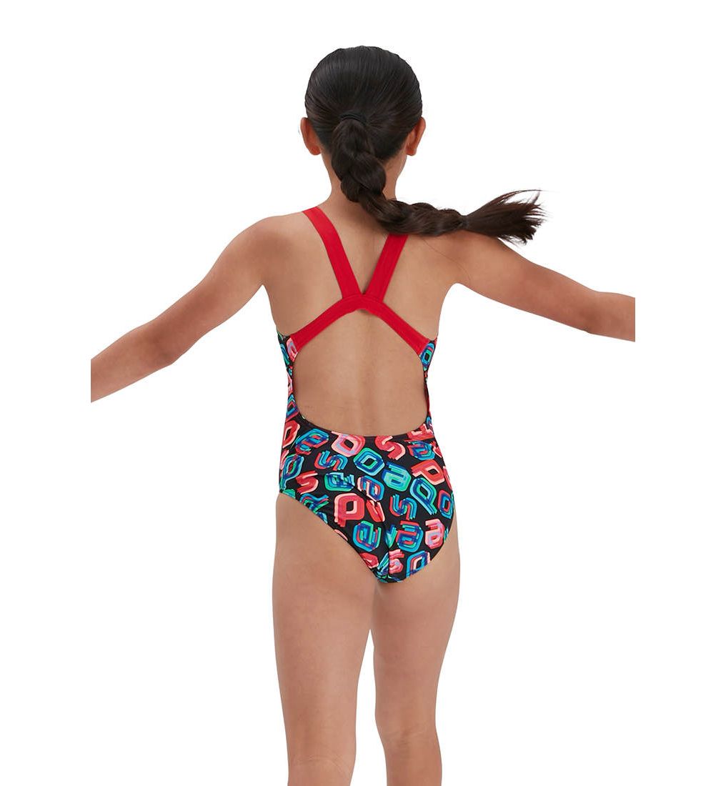 SPEEDO Digital Allover Leaderback Girls Swimsuit - Supersports Thailand
