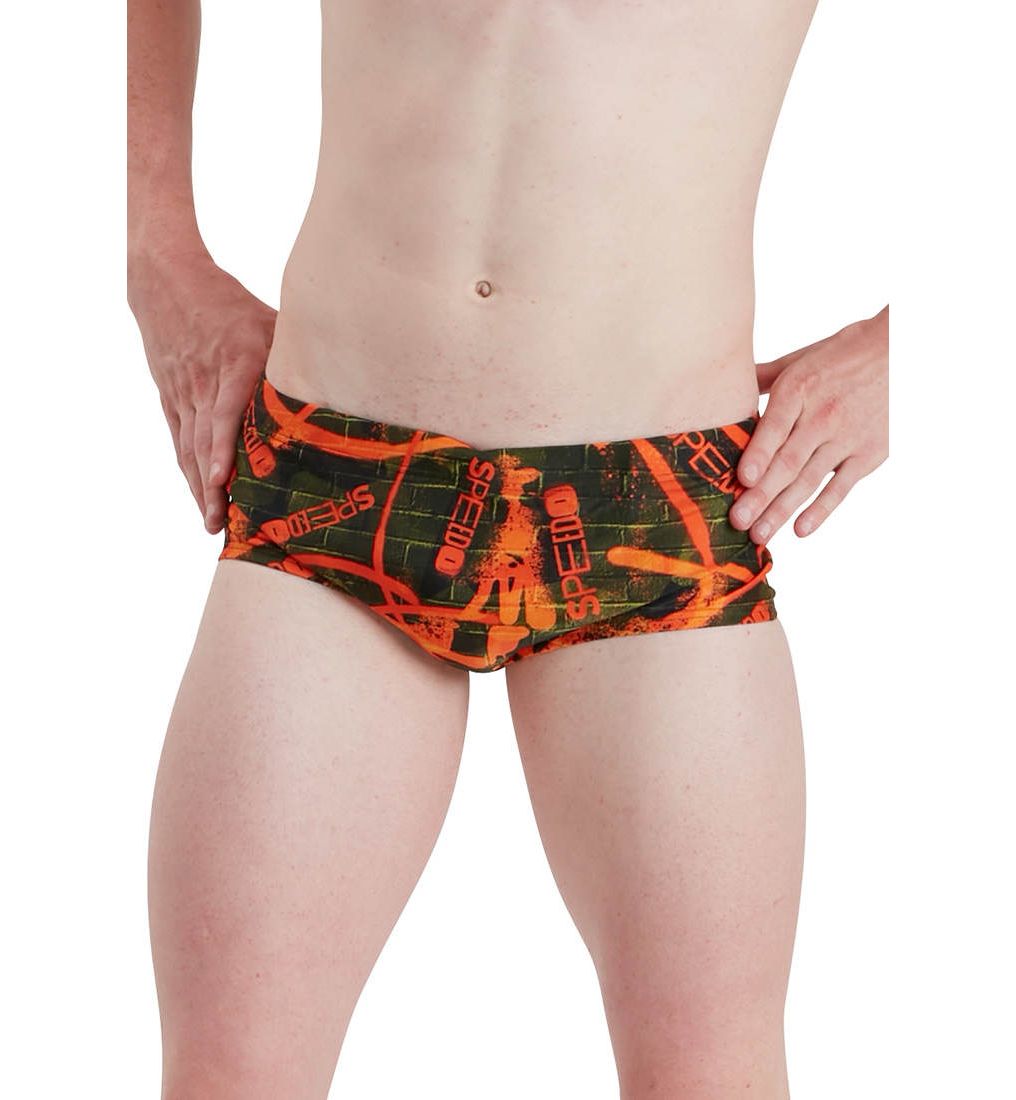SPEEDO Allover 17cm Brief Men's Swim Shorts - Supersports Thailand