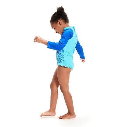 SPEEDO Digital Long Sleeve Frill Girls Rashguard - Supersports Thailand