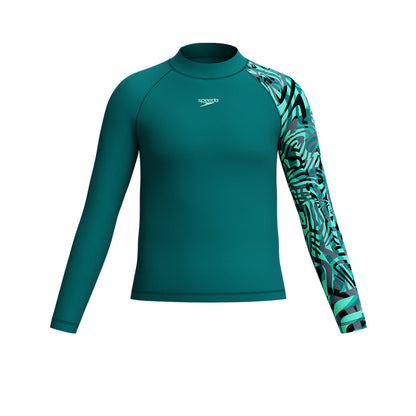 SPEEDO Printed Long Sleeve Boys Rashguard - Supersports Thailand