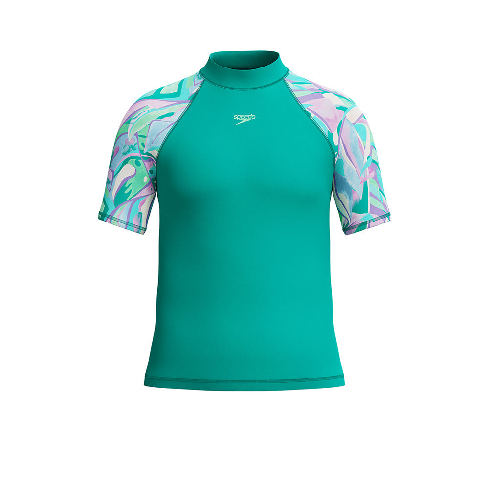 SPEEDO Printed Short Sleeve Girls Rashguard - Supersports Thailand