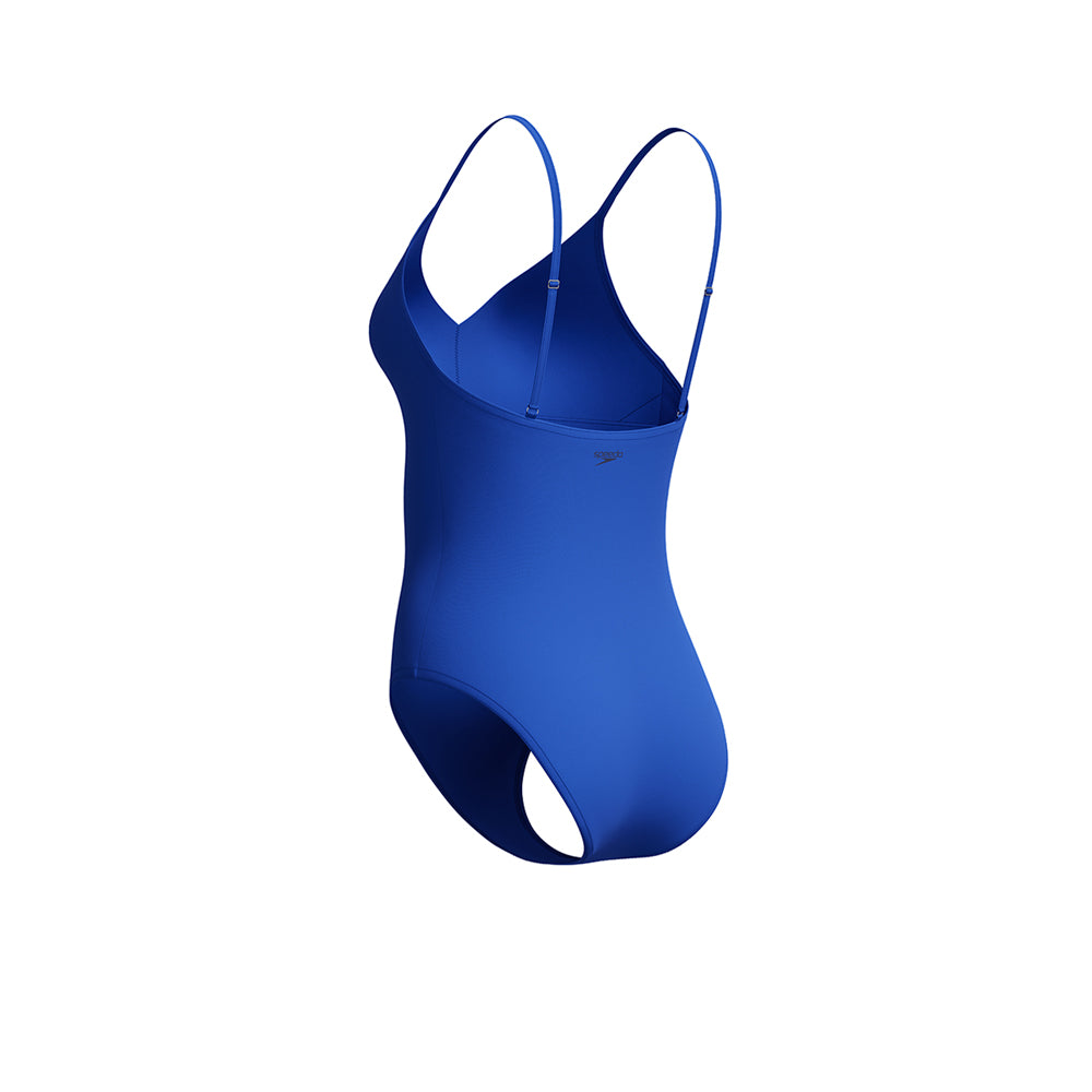 SPEEDO Solid V-Neck Women's Swimsuit - Supersports Thailand Supersports Thailand